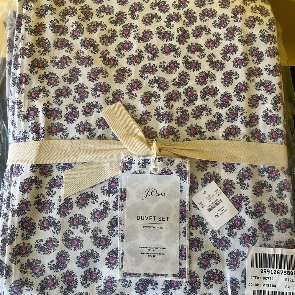 J.Crew duvet set twin/twin XL